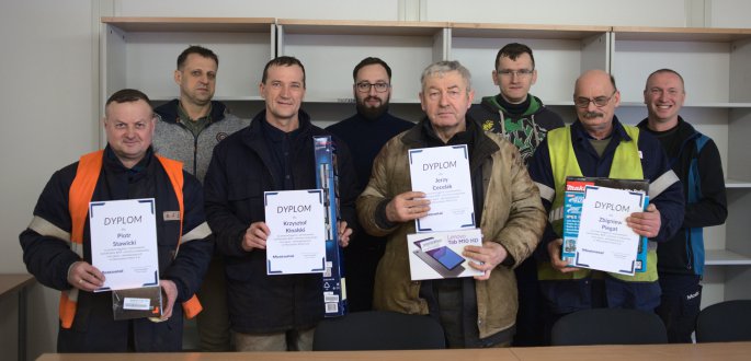 Mostostal Płock rewards employees for high OHS standards