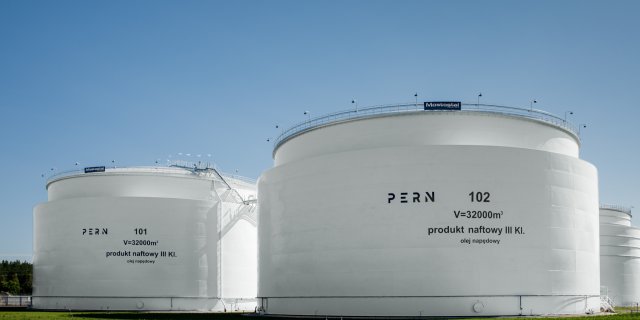 Storage tanks in Fuel Depots in Koluszki, Nowa Wieś Wielka and Dębogórze